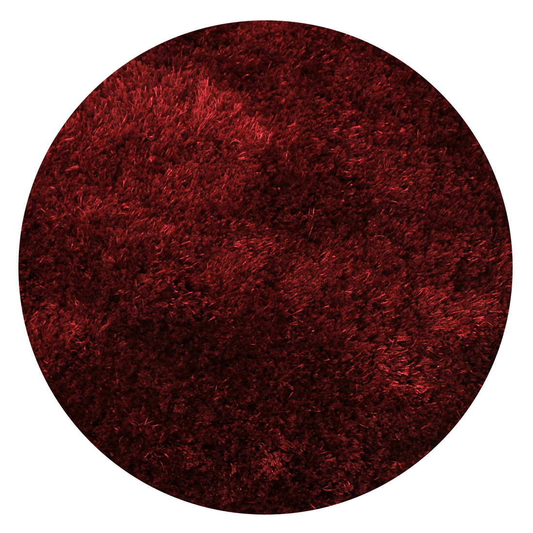 Rund Teppich Xilento Velvet Rubinrot