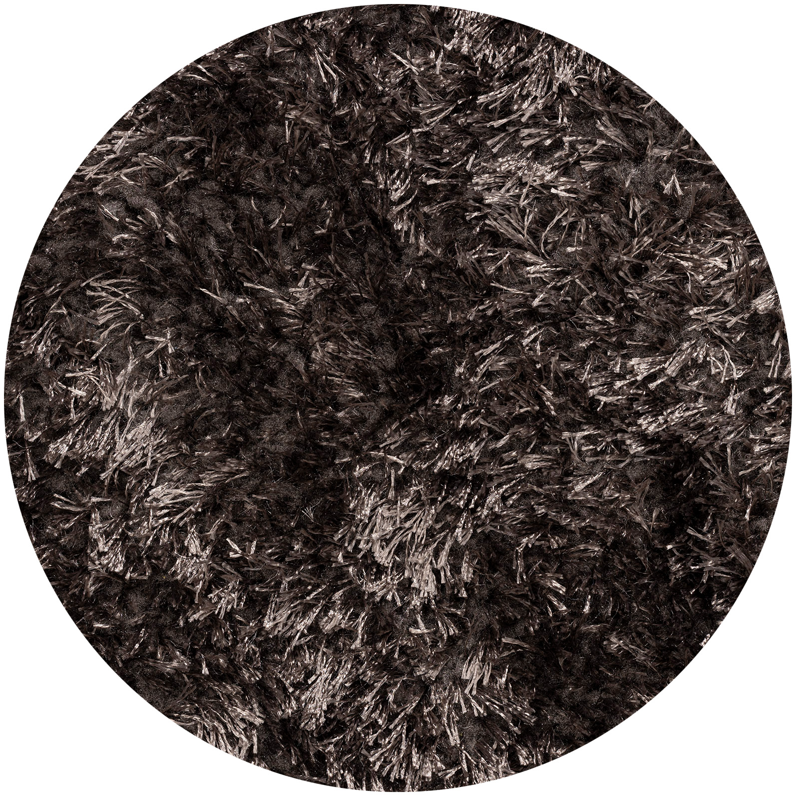 Rund Teppich Xilento Twinkle Dark Earth
