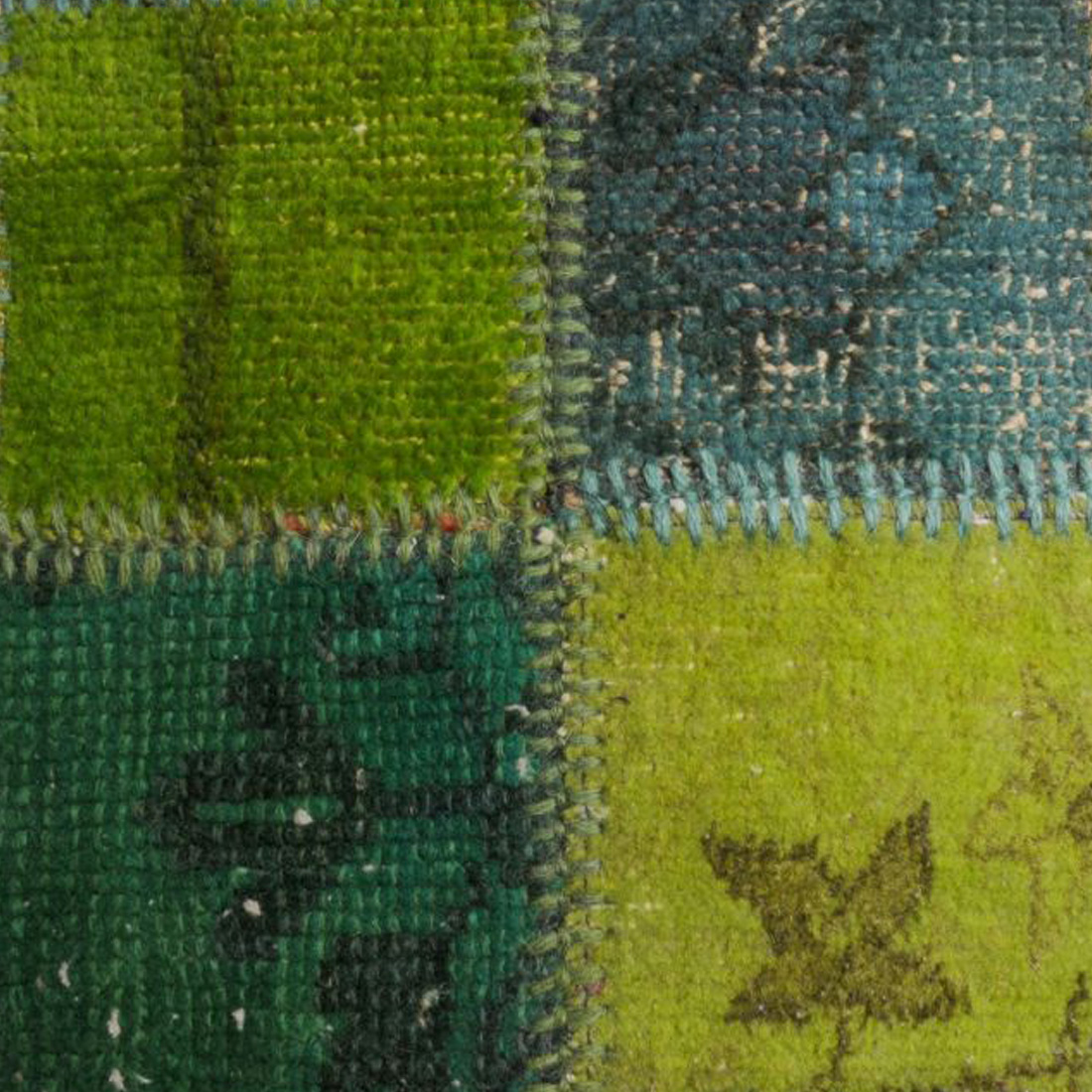 Vintage Teppich Antique Handgekn?pft Gr?n | 170 x 230 cm