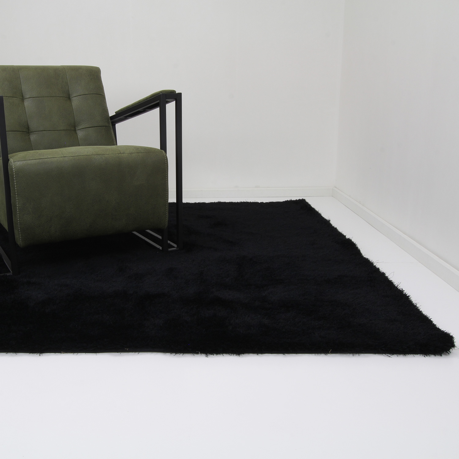 Teppich Xilento Velvet Schwarz | 200 x 300 cm