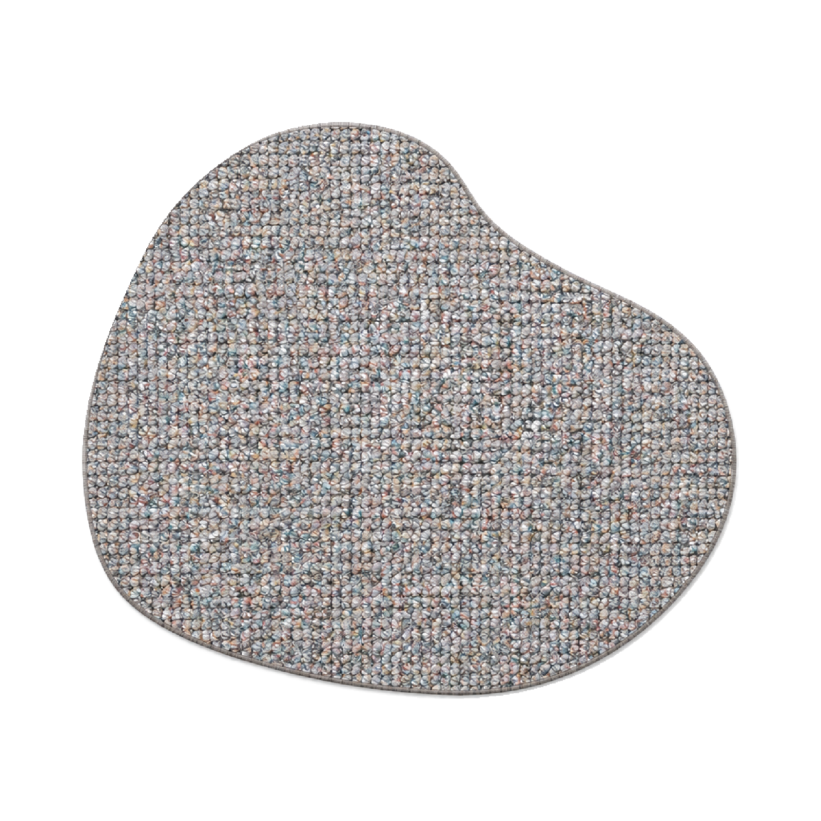 Teppich Xilento Pebble Twist Steel | Organisch ø 200 cm